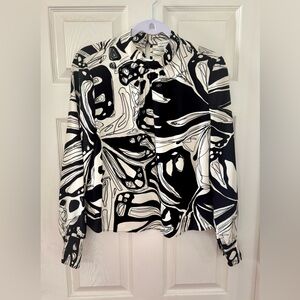 Cupcakes & Cashmere women's long-sleeve blouse medium